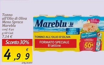 Carrefour Market Mareblu Tonno offerta
