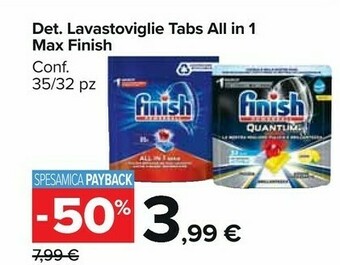Carrefour Market Finish Detersivo Lavastoviglie offerta