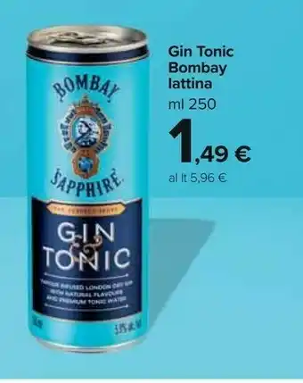 Carrefour Market Bombay Gin Tonic Lattina offerta