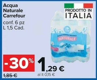 Carrefour Market Carrefour Acqua Naturale offerta