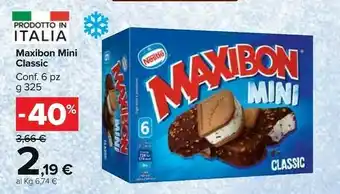 Carrefour Market Nestlè Maxibon 6 Mini 325 G(ml) offerta