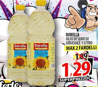Il Genio Supermercato DORELLA OLIO DI SEMI DI GIRASOLE 1 LITRO offerta