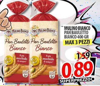 Il Genio Supermercato MULINO BIANCO PAN BAULETTO BIANCO 400 GR offerta