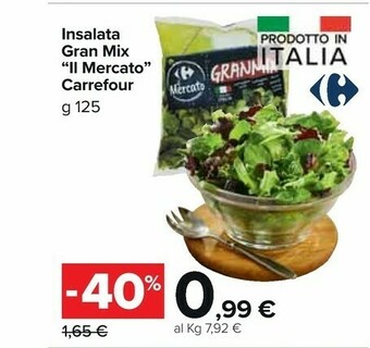 Carrefour Market Carrefour Insalata Gran Mix "Il Mercato" offerta