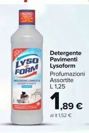 Carrefour Market Lysoform Pulizia Pavimenti offerta