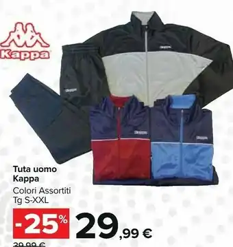 Carrefour Market Kappa Tuta Uomo offerta