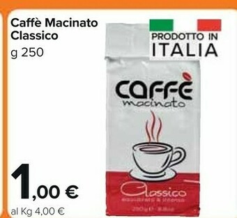 Carrefour Market Caffè Macinato Classico offerta