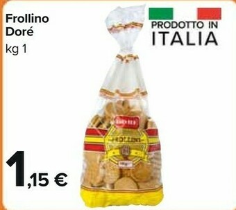 Carrefour Market Dorè - Biscotti Frollini 1000 G(ml) offerta