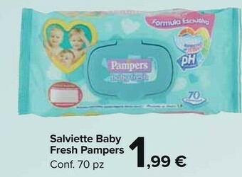 Carrefour Market Pampers Salviette Baby Fresh offerta