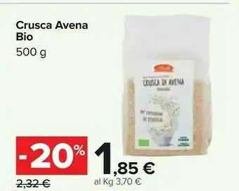 Carrefour Market Stella Crusca Avena Bio 500g offerta