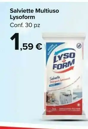 Carrefour Market Lysoform Salviette offerta