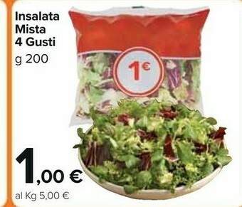 Carrefour Market Insalata Mista 4 Gusti offerta