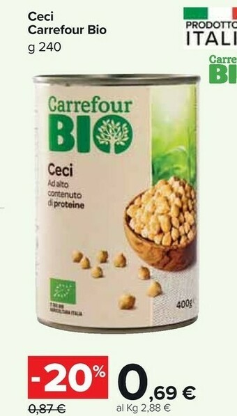 Carrefour Market Carrefour - Ceci Biologici offerta