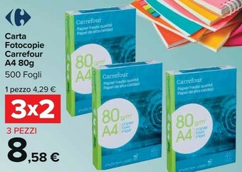 Carrefour Market Carrefour Carta Fotocopie offerta
