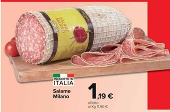 Carrefour Market Salame Milano offerta