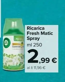 Carrefour Market Ricarica Fresh Matic Spray offerta