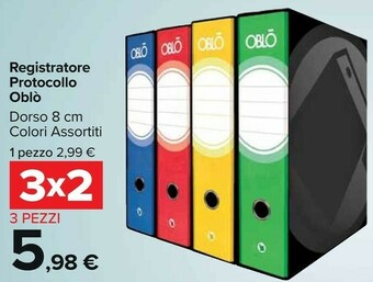 Carrefour Registratore Protocollo Dorso 8 Oblò