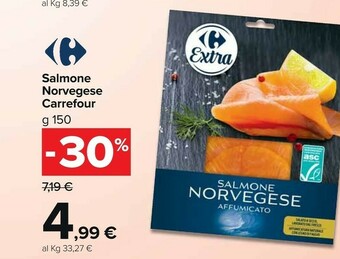 Carrefour Market Carrefour - Salmone Norvegese 150 G(ml) offerta