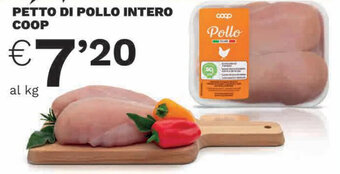 In Coop PETTO DI POLLO INTERO COOP offerta
