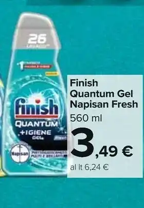 Carrefour Market Finish Quantum Gel Napisan Fresh offerta