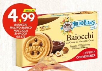 Vivo Supermercati BAIOCCHI MULINO BIANCO NOCCIOLA BI-PACCO GR 672 offerta