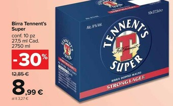 Carrefour Market Tennent's Birra offerta