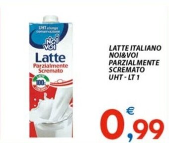 Vivo Supermercati LATTE ITALIANO NOI&VOI PARZIALMENTE SCREMATO UHT-LT 1 offerta
