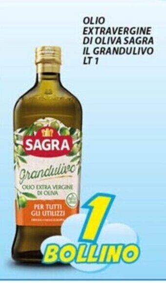Vivo Supermercati OLIO EXTRAVERGINE DI OLIVA SAGRA IL GRANDULIVO LT 1 offerta