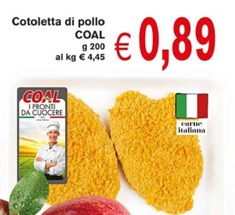 Coal Cotoletta di pollo COAL g 200 offerta
