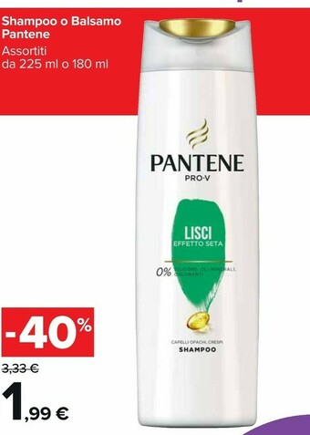 Carrefour Pantene Shampoo offerta