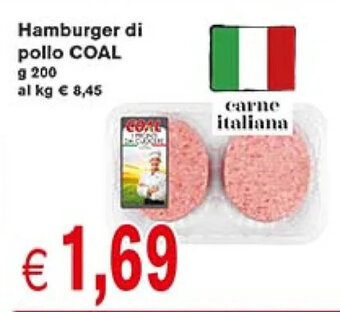 Coal Hamburger di pollo COAL g 200 offerta