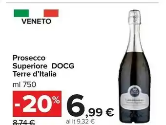 Carrefour Terre d'Italia Prosecco Superiore DOCG offerta