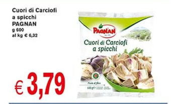 Cuori di Carciofi a spicchi PAGNAN g 600