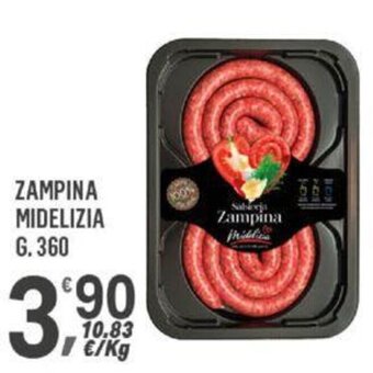 Supermercati Dok ZAMPINA MIDELIZIA g 360 offerta