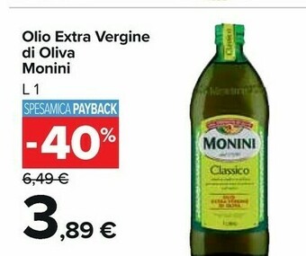Monini Olio Extra Vergine Di Oliva 1000 G(ml)