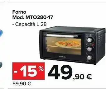 Carrefour Forno Mod. MTO280-17 offerta