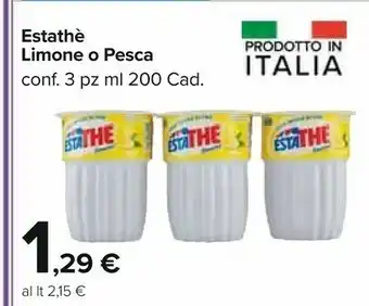 Carrefour Ferrero EstaThè Pesca Bicchierino 200 G(ml) offerta
