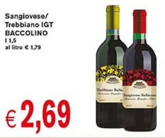 Coal Sangiovese/ Trebbiano IGT BACCOLINO l 1,5 offerta