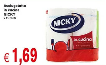 Coal Asciugatutto in cucina NICKY x 2 rotoli offerta