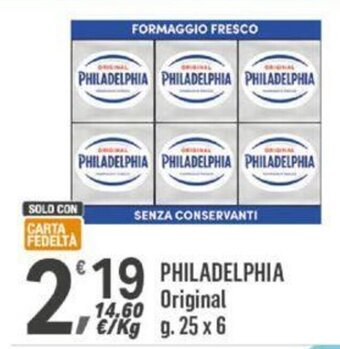 Supermercati Dok PHILADELPHIA Original g 25 x 6 offerta