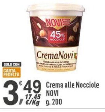 Supermercati Dok Crema alle Nocciole NOVI g 200 offerta