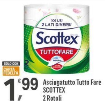 Supermercati Dok Asciugatutto Tutto Fare SCOTTEX 2 Rotoli offerta