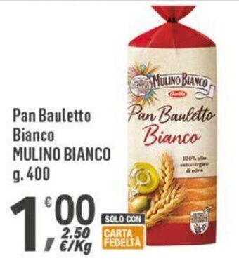 Supermercati Dok Pan Bauletto Bianco MULINO BIANCO g 400 offerta