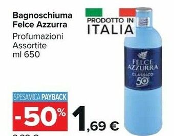 Carrefour Market Felce Azzurra Bagnoschiuma offerta