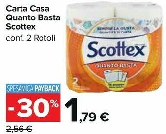 Carrefour Market Scottex Rotoli di carta offerta