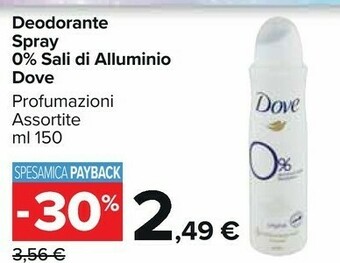 Carrefour Market Dove Deodorante offerta