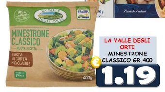 MercADone LA VALLE DEGLI ORTI MINESTRONE CLASSICO GR.400 offerta
