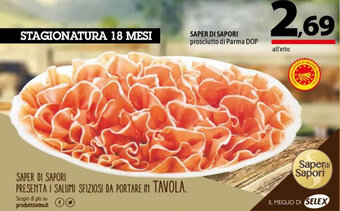 A&O SAPER DI SAPORI prosciutto di Parma DOP offerta