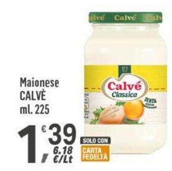 Supermercati Dok Maionese CALVE ml. 225 offerta