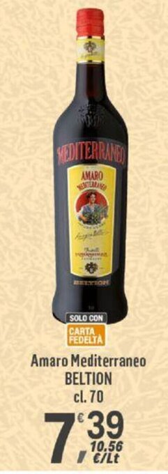 Supermercati Dok Amaro Mediterraneo BELTION cl. 70 offerta